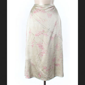 Banana Republic Silk Floral Long Skirt Size 6